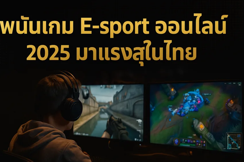 พนัน E-Sport ออนไลน์ มาแรงปี 2025